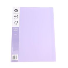 WS Colour Pop Clearbook 20 Page Purple Mid