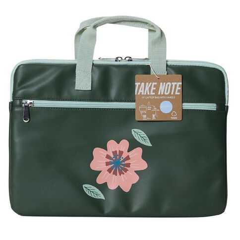 Poppy Notebook Bag 14 inch Leaf