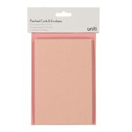 Uniti Cards & Envelopes Pearlised Blush 6 Pack