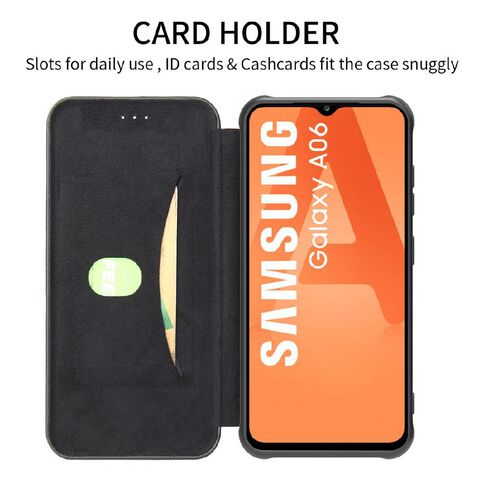 INTOUCH Samsung A06 Milano Wallet Case Black