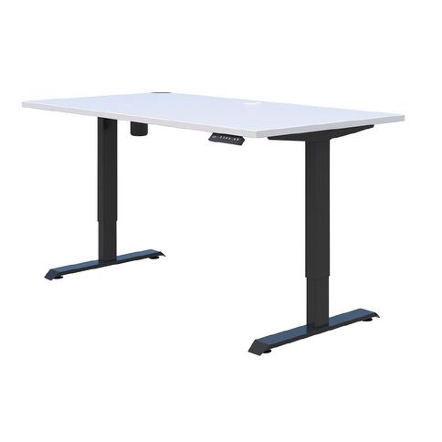 Accent Quick Ship Electric Desk Black/Snow 1200 x 700