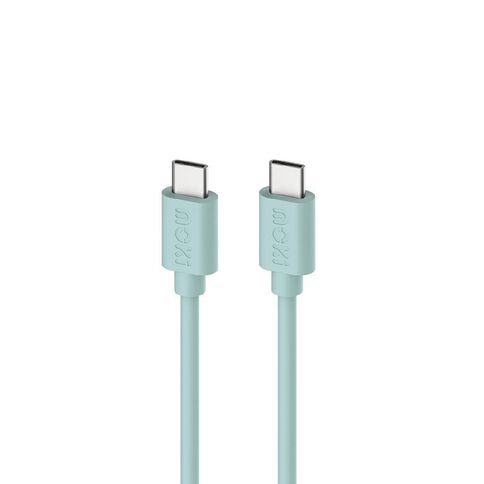Moki USB-C to USB-C SynCharge Cable 1m - Pastel Green