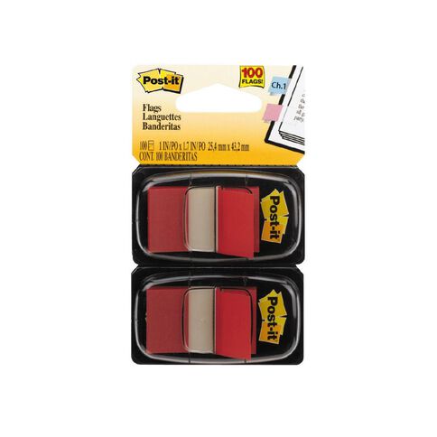 Post-It Flags Red 2 Pack Red Mid