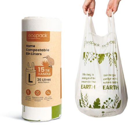 Ecopack Compostable Bin Liners 36L 15 pack