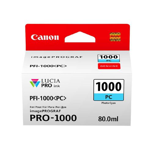 Canon Ink Lucia Pro PFI-1000 Photo Cyan 80ml