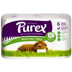 Purex Toilet Tissue Mega Roll White 6 Pack