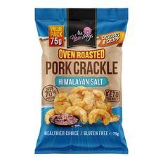 Mr Hamfreys Oven Roasted Pork Crackle Himalayan Salt 75g