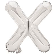 Artwrap Foil Balloon X Silver 35cm