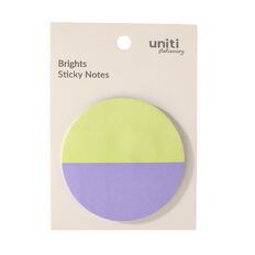 Uniti Stationery Brights Multi Coloured Circle Sticky Notes