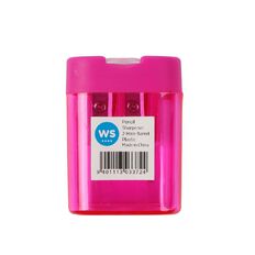 WS Pencil Sharpener 2 Hole Barrel Plastic