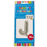 Artwrap Foil Balloon J Silver 35cm