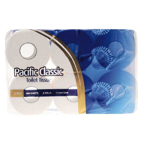 Pacific Hygiene Pacific Hygiene Classic 2 Ply Toilet Tissue 6 Rolls