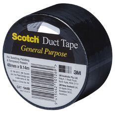 Scotch General Purpose Duct Tape 48mm x 9.14m Black
