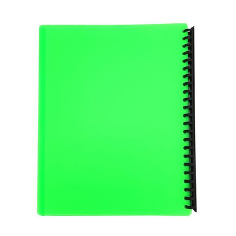 WS Clearbook Refillable 20 Leaf Green