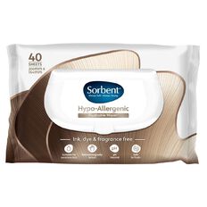 Sorbent Hypo-Allergenic Wipes 40s