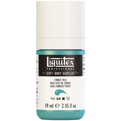 Liquitex Soft Body S4 Acrylic Paint Cobalt Teal