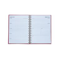 WS Mid Year Diary Spiral Week To View Red