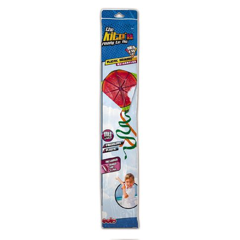 EOLO Ready To Fly Plastic Diamond Kite Watermelon