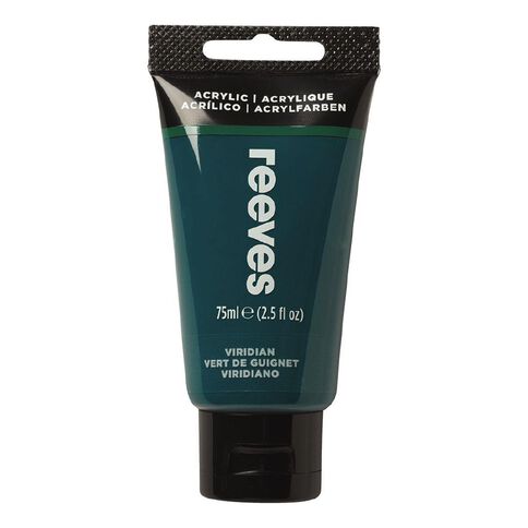 Reeves Fine Acrylic Paint Viridian 75ml