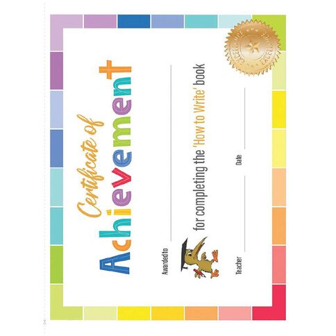 Clever Kiwi How To Write Book 14mm 64 Page Multi-Coloured
