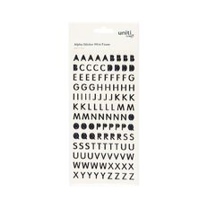 Uniti Mini Foam Alpha Stickers Black