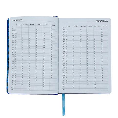 Disney Monsters University 2026 Day To Page Diary Blue Dark A5
