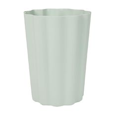 Living & Co Scollop Waste Paper Bin Green