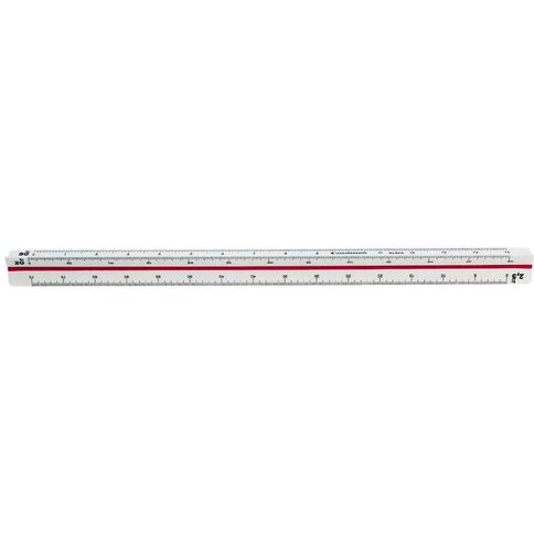 Standardgraph 9410 Tri Scale Ruler Engineer Clear
