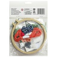 Uniti Embroidery Kit Flowers 16cm