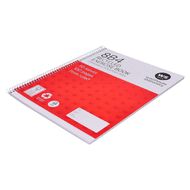 WS Exercise Book 8B4 7mm Ruled Spiral 50 Leaf Wiro Red Mid