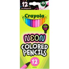 Crayola Neon Colored Pencils 12 Pack
