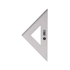 WS Set Square 45 Degree Clear 23cm