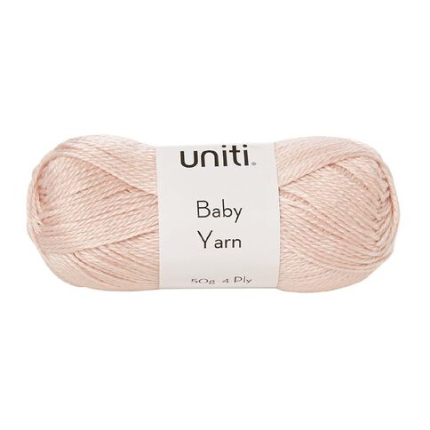 Uniti 4-ply Baby Acrylic Yarn Pink Mid 50g