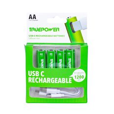 Truepower Truepower AA USB-C Rechargeable Batteries