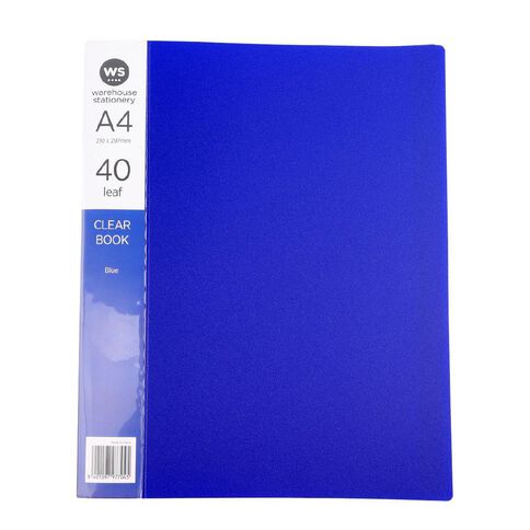 WS Colour Pop Clearbook 40 Page Blue