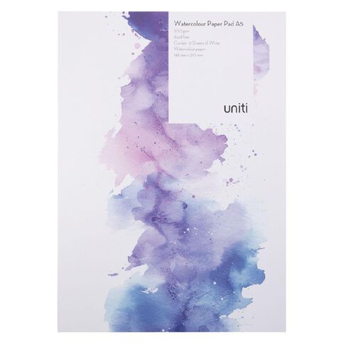 Uniti Watercolour Pad A5 300gsm