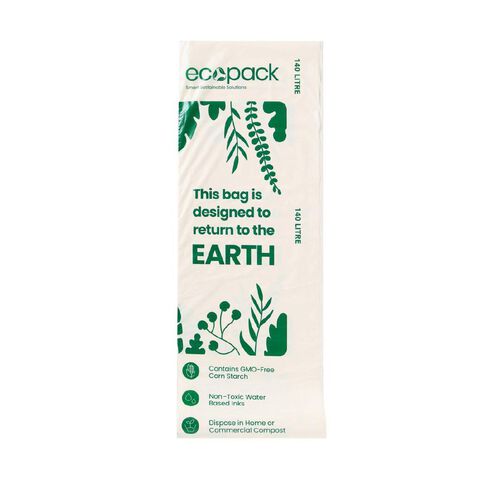 Ecopack Compostable Wheelie Bin Liners 140L 5 pack
