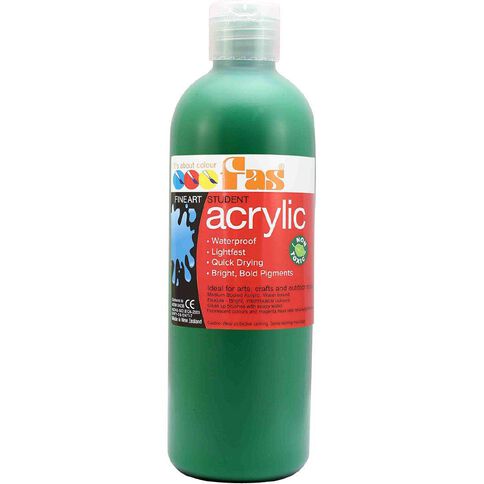 FAS Paint Student Acrylic Green Mid 500ml