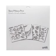 Uniti Stencils Nature 4 Set 12 inch