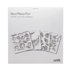 Uniti Stencils Nature 4 Set 12 inch