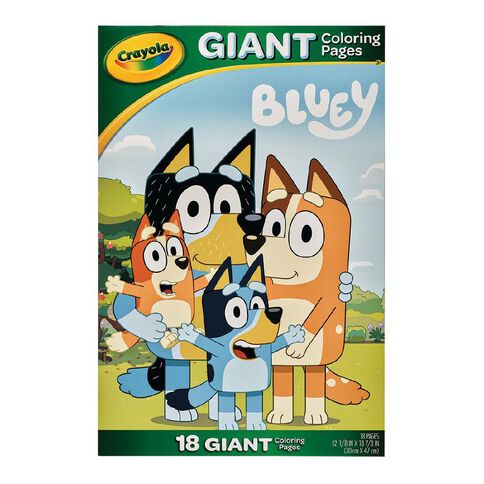 Crayola Giant Colouring Pages Foldalope Bluey