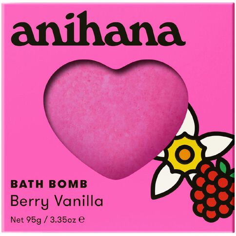 Anihana Heart Bath Bomb Berry Vanilla
