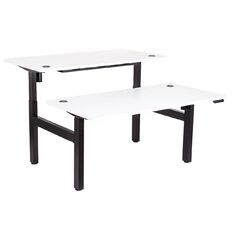 Emerge HA SM Back to Back W1500 x 750 Black Legs White Top