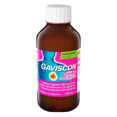 Gaviscon Dual Action Peppermint Liquid Bottles 300ml