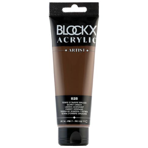 BLOCKX Acrylic Tube Burnt Umber 120ml