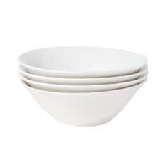 Living & Co Essential Bowl 17cm White 4 Pack