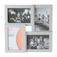 Living & Co Collage 4 Photo Fram 4in x 6in Silver