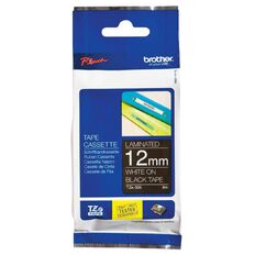 Brother Label Tape Tze-335 12mm 8m White on