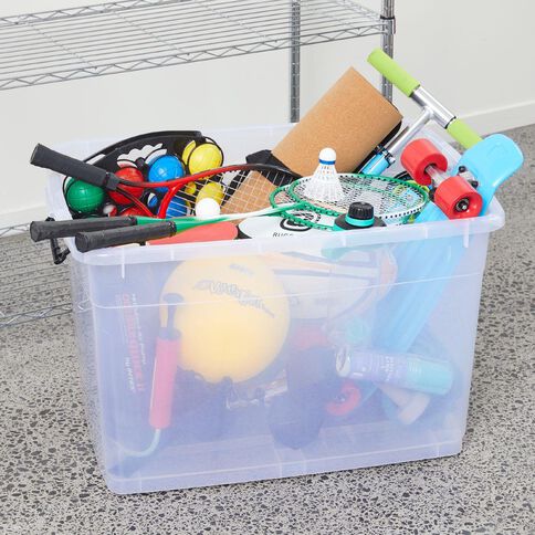 Living & Co Rolling Organiser 110L Clear