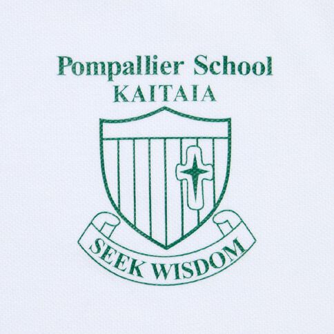 Schooltex Pompallier Short Sleeve Polo with Transfer